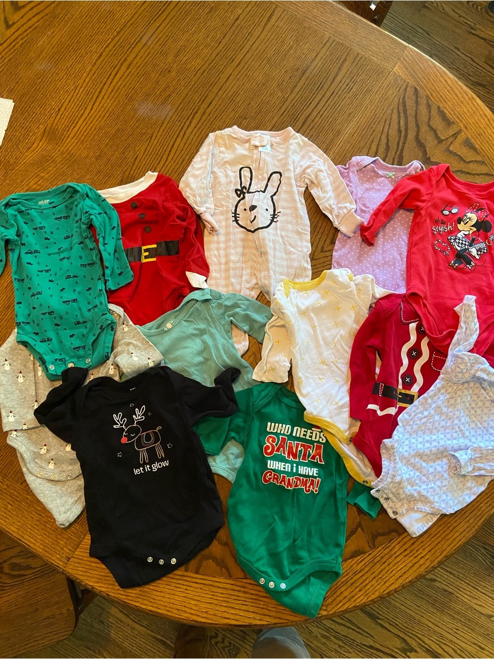 Lot of 14 infant onesies etc